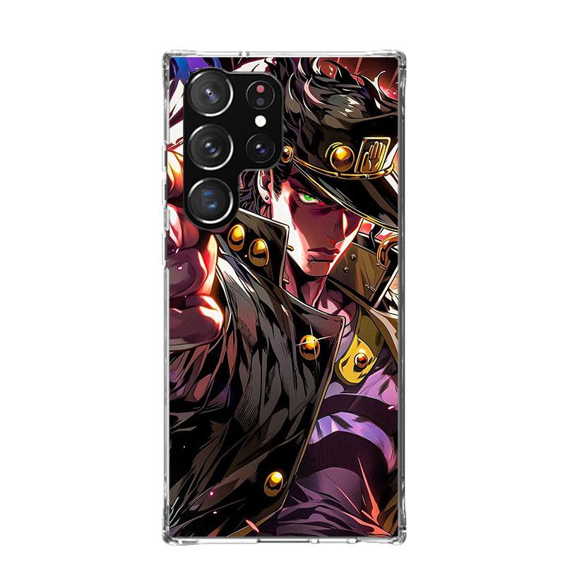 JoJo's Bizarre Adventure Kujo Jotaro Phone Case For Samsung Galaxy S26 Ultra S23 S24 S25 Edge S20 FE S21 S22 Plus Soft Print She