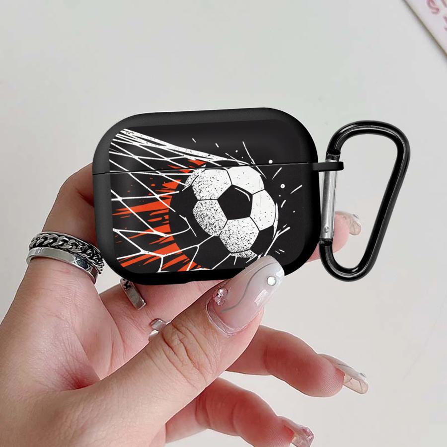 Football Silhouette Earphone Cases Cover Case For Airpods 1 3 Pro Pro3 2 Pro2 4 Airpods 2