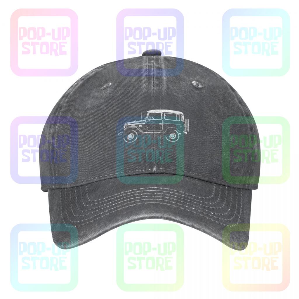 Toyota Bj Fj Land Cruiser Washed Denim Baseball Cap Trucker Hats Best Streetwear