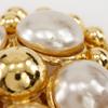 Chanel Earring Vintage Plated Gold/Fake Pearl 54.3g Women Used