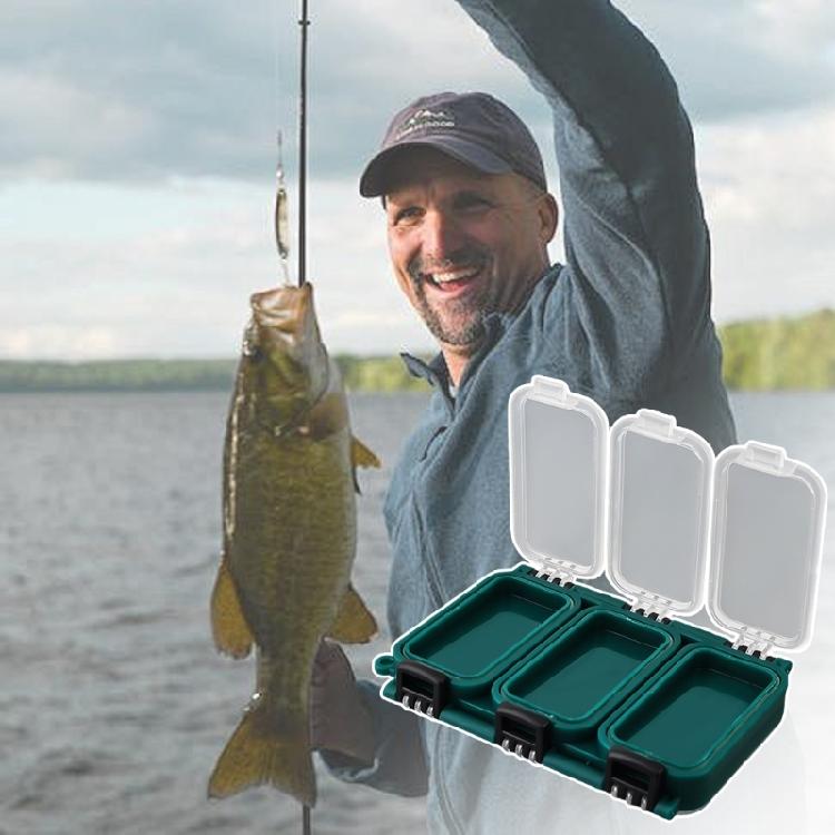 Tackle Box Multi Compartment Fishing Tackle Storage Box Visible Case Double Side Hooks Storage Container Case