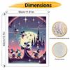 Disney Mickey Mouse magic castle oil painting art set handmade diy gift home decoration