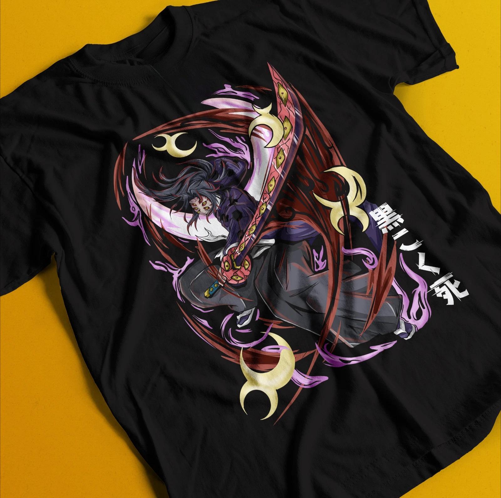 

Demon Slayer Shirt Kokushibo Upper Moon 1 Tshirt Zenitsu TShirt Muzan Tanjiro Summer Unisexs and Womens Tshirt Top S