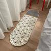 Bedroom Bedside Oval Carpet Modern and Simple Machine Washable Bay Window Balcony Long Strip Short Plush Carpet