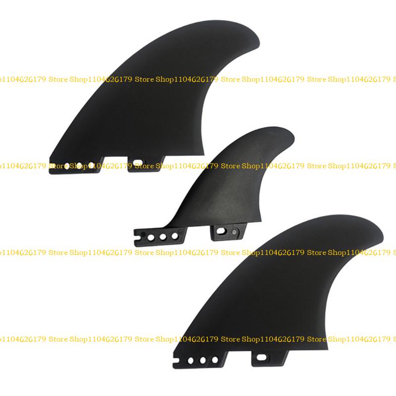 A1A2 3Pcs Surfs Fin Set Replacement High Performances Surfboards Thruster Fin PVC Reinforced Surfs Fin Easy Installation