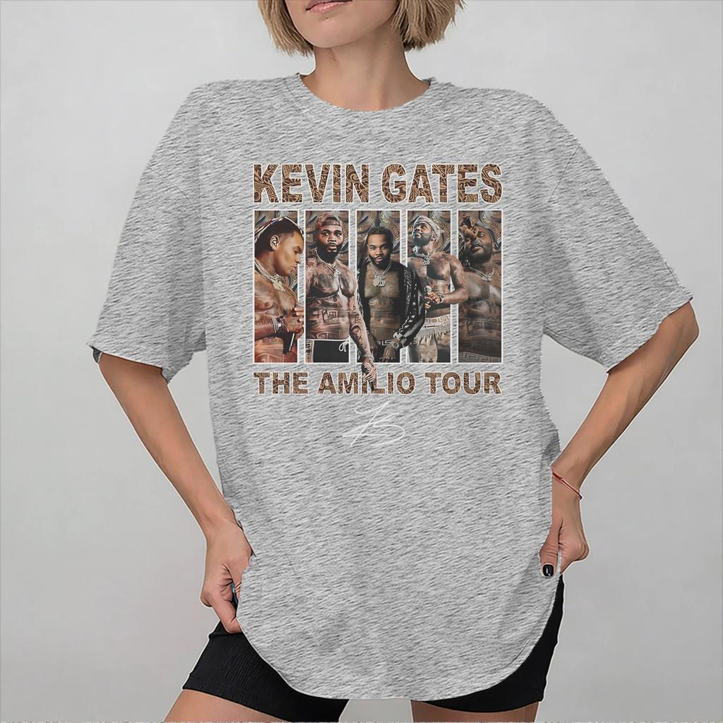 Kevin Gates The Amilio Tour Accessories Unisex T Shirt Pure Cotton Tee Fashion Tshirt Clothing