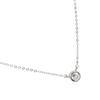 Luxenter Collier de zirconium brillant finition en rhodium - Akele