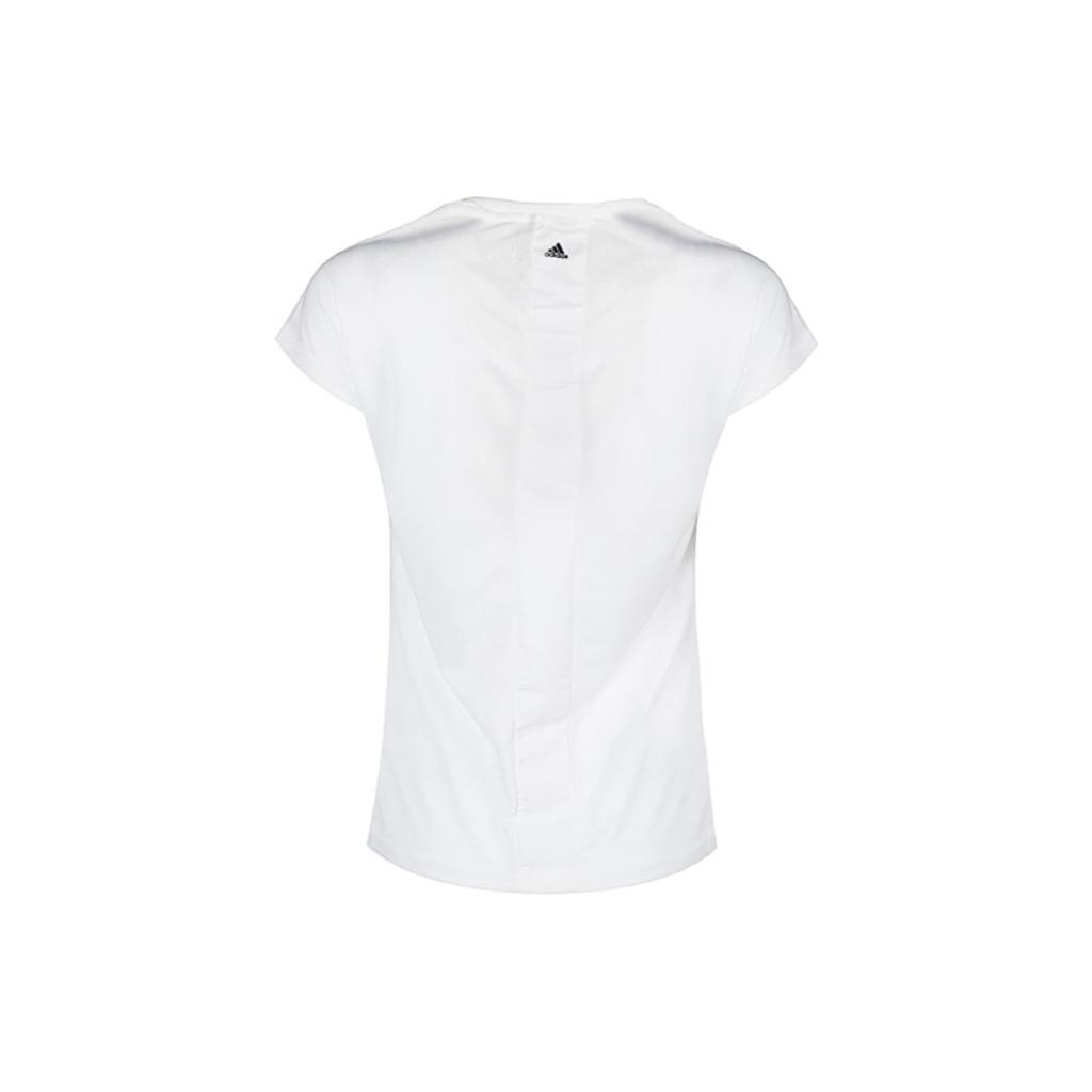 Adidas Gfx Ss T Poly Letter Print Round Neck Fashion Versatile Short Sleeve T-Shirt Women Tops White DT8315