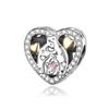 925 Silver Woman Charms MOM Mother Day Pendants Beads Fit Original Bracelet Necklace Jewelry Making Female Jewelry Gift