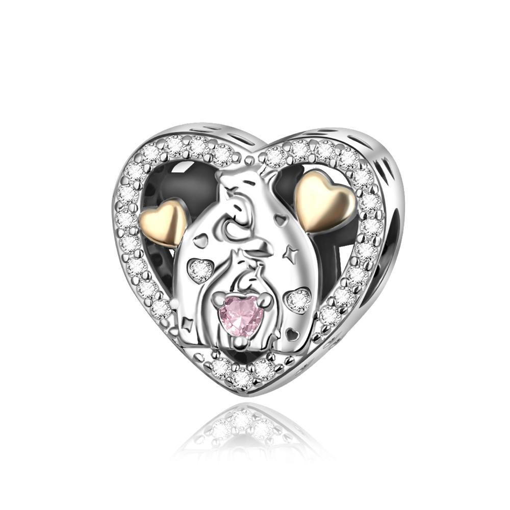 925 Silver Woman Charms MOM Mother Day Pendants Beads Fit Original Bracelet Necklace Jewelry Making Female Jewelry Gift