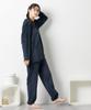 Nissen Fluffy Shaggy Embroidered Loungewear Top and Size 3L Pajama/Loungewear Set, Autumn/Winter, Bottoms, Blue,