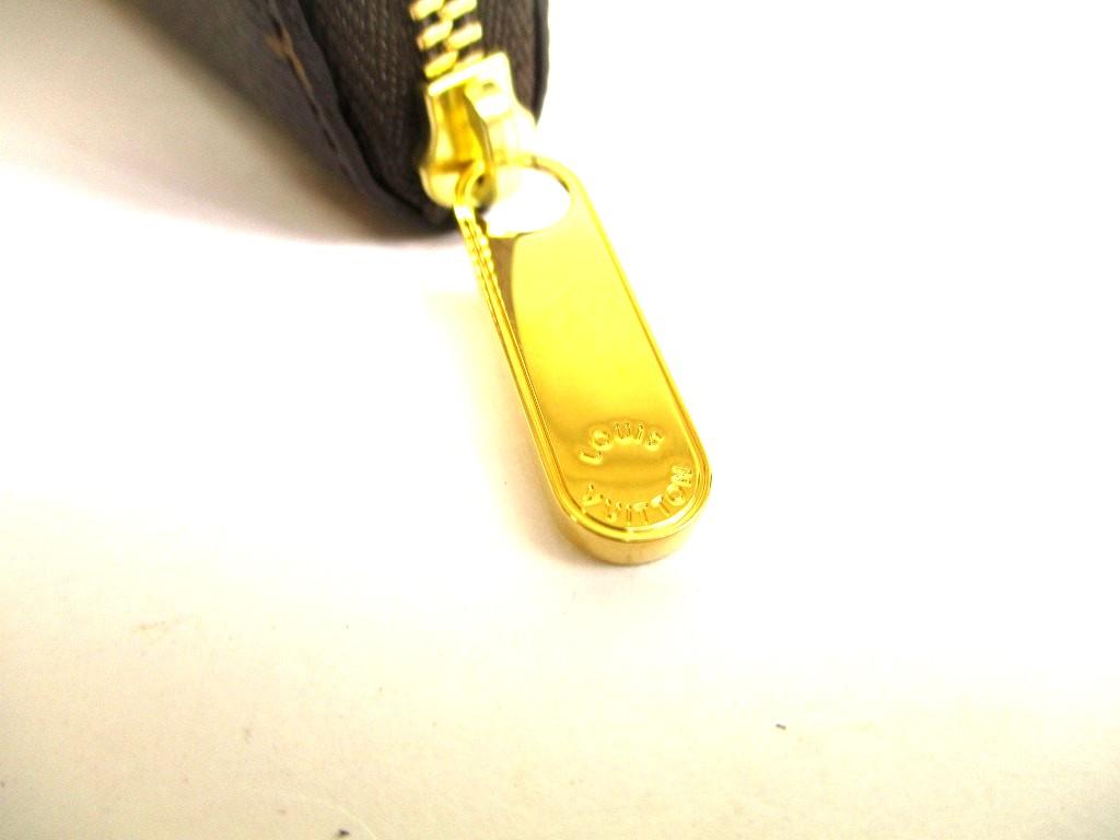 Authentic LOUIS VUITTON Monogram Brown Leather Zippey Coin Purse #a932  Refurbished