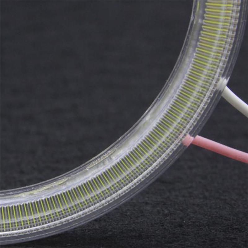 Motorcycle Led COB Headlight Fog Light Halo Ring Car DRL Daytime Running Lights