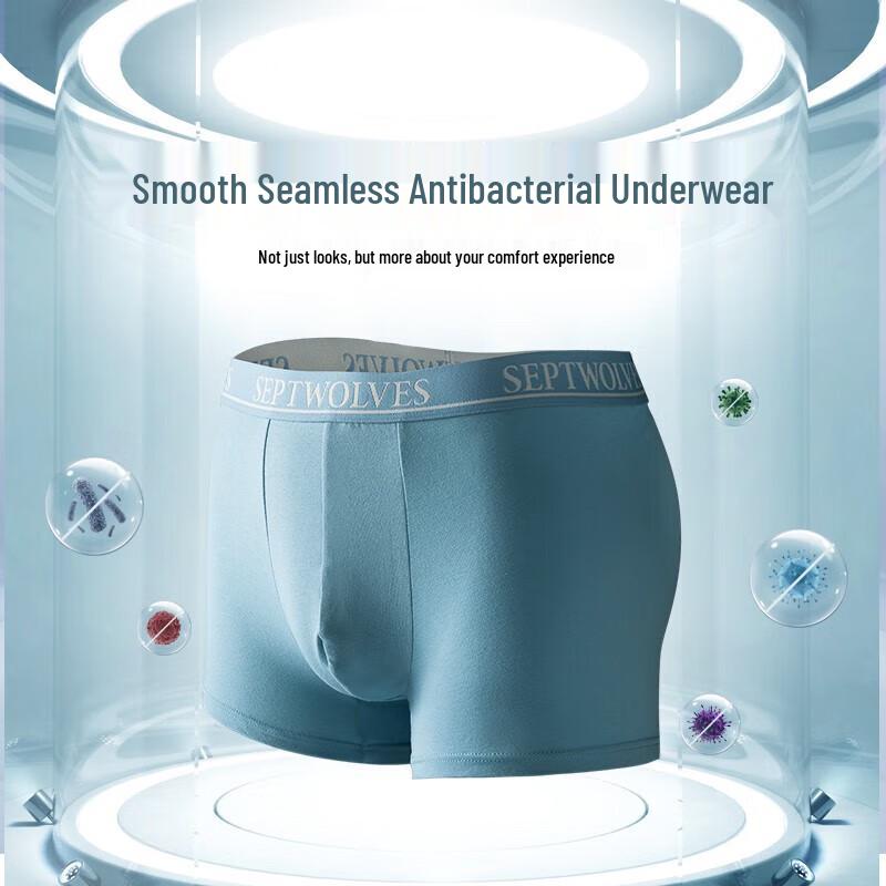 SEPTWOLVES Men's Comfortable Cool-Feel Boxer Briefs