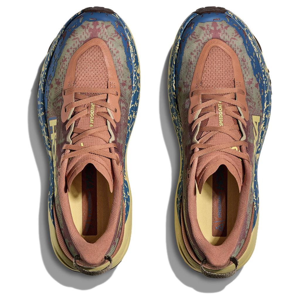 HOKA One One Speedgoat 6 Comfortable Versatile Cushioning Breathable Support Low Top Trail Running Shoes Men Sneakers Brown 1147791-MPLC