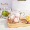 Taza medidora de vidrio con asa y pico en forma de V, vaso para chupitos, jarras para espresso, escala transparente, jarras medidoras de onzas, taza mezcladora para bar, fiesta, vino, leche