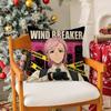 Comic Book Fan WWIND BREAKER Cool Pillow Case Silky Short Plush With Invisible Zipper Dustproof Sofa Cushion Cover