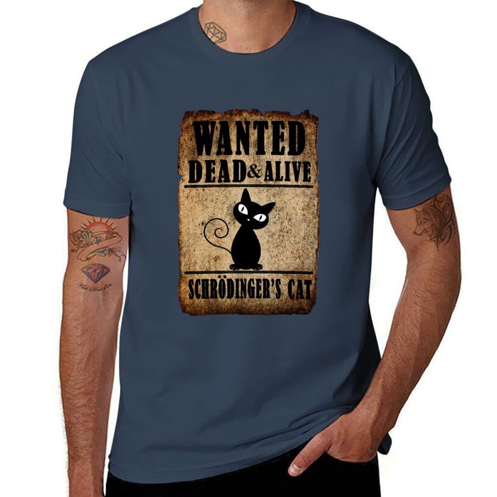 Schrodingers Cat Wanted Dead Alive Tshirt Sport Basic Moisture Wicking Tee Tshirt