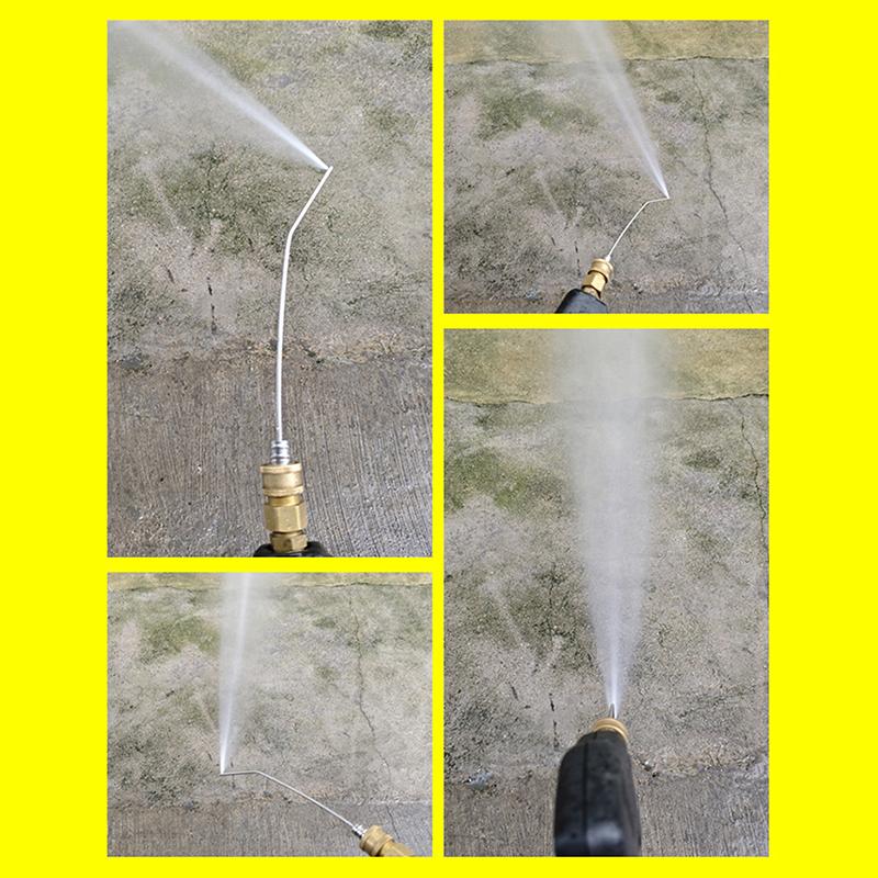 1Pcs High Pressure Cleaning Needle Nozzle 1/4" Quick Connect Slim Design For Deep Cleaning Ac & Car Washer Tanks