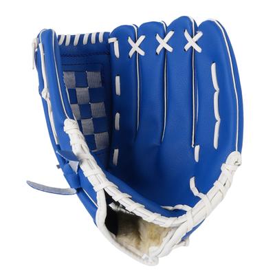 Sports Baseball Glove for Adult Youth Leather Breathable Baseball Softball Glove for Training Blue 24.1cm 9.5in