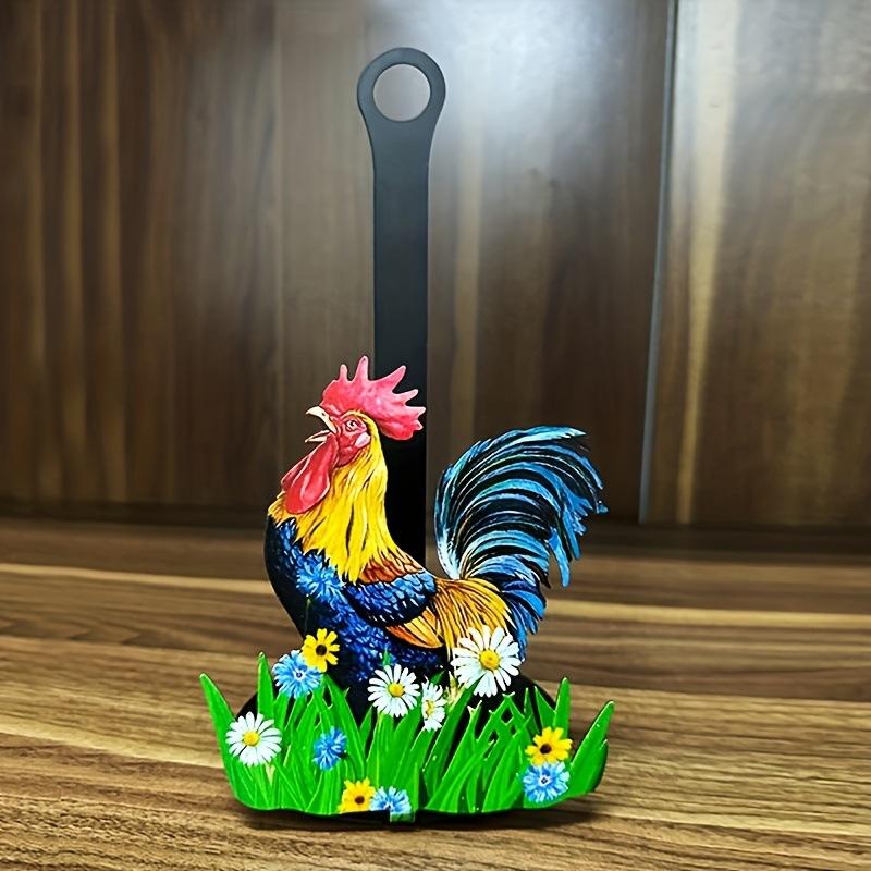 Metal Ironwork Craft Decorative Paper Towel Rack for Kitchen Storage, Tabletop Decorative Item, Decorative Accessory
