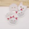 40pcs Cute Resin Cat Buttons 12mm Kitten Head Buttons Mini Kitty Buttons  Clothing Coat