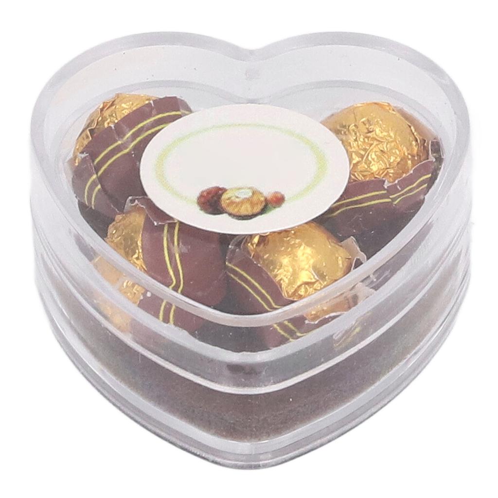 1:12 Scale Dollhouse Chocolate Heart Box Packaged High Simulation Miniature Food Decoration