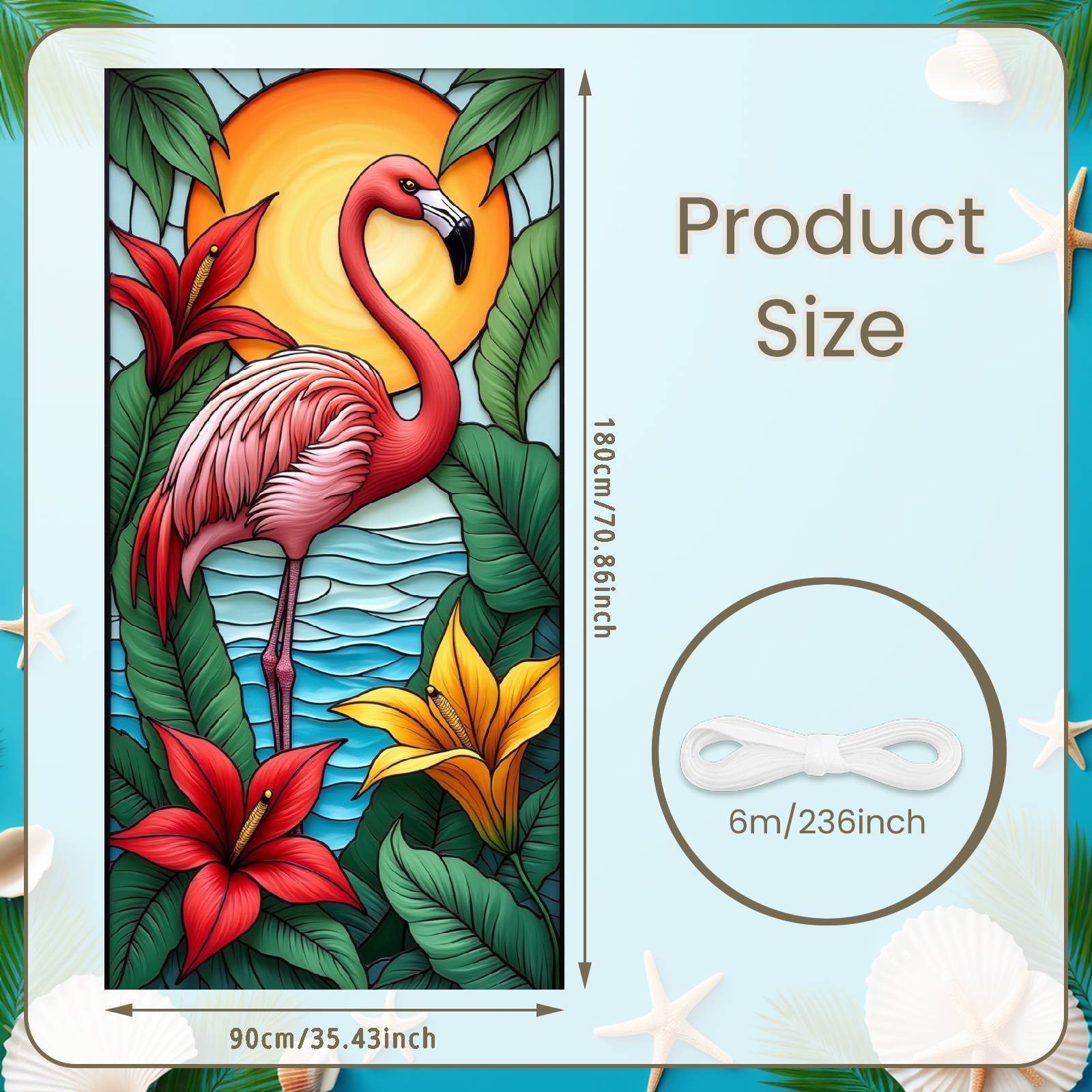 

Summer Display Yellow Tropical Blooms Flamingo Party Banner Beach Party Banner Pink Flamingo Luau Party Banner For Holiday