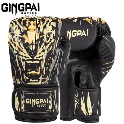 Langlebige und sichere verdickte atmungsaktive abriebfeste Boxhandschuhe Dual-Density Stoßdämpfungssystem Sparring Sandsäcke Kampftraining Handschuhe