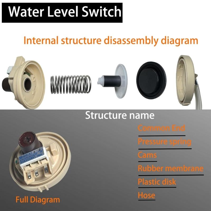 Water Level Pressure Switches for Washer 6501EN1001R Replacement Accessory Water Level Sensors Switches Easy Installation