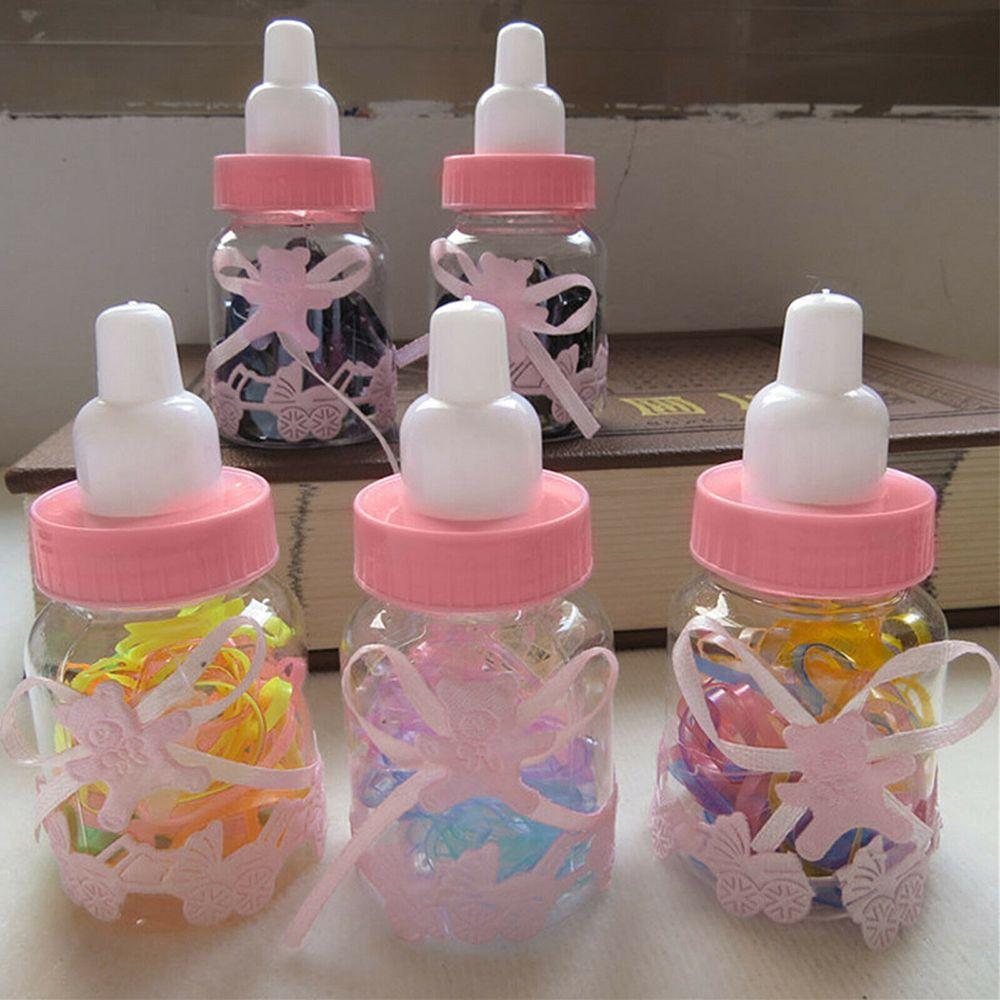 Cute Transparent Christening Party Favour Decoration Favour Bottle Candy Box Fillable Bottles