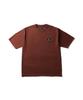 Snow Peak New Standard Square Logo Short Light and T-Shirt NSD-TS-25AU002, Sleeve, Brown, XXL, Men's Women's
