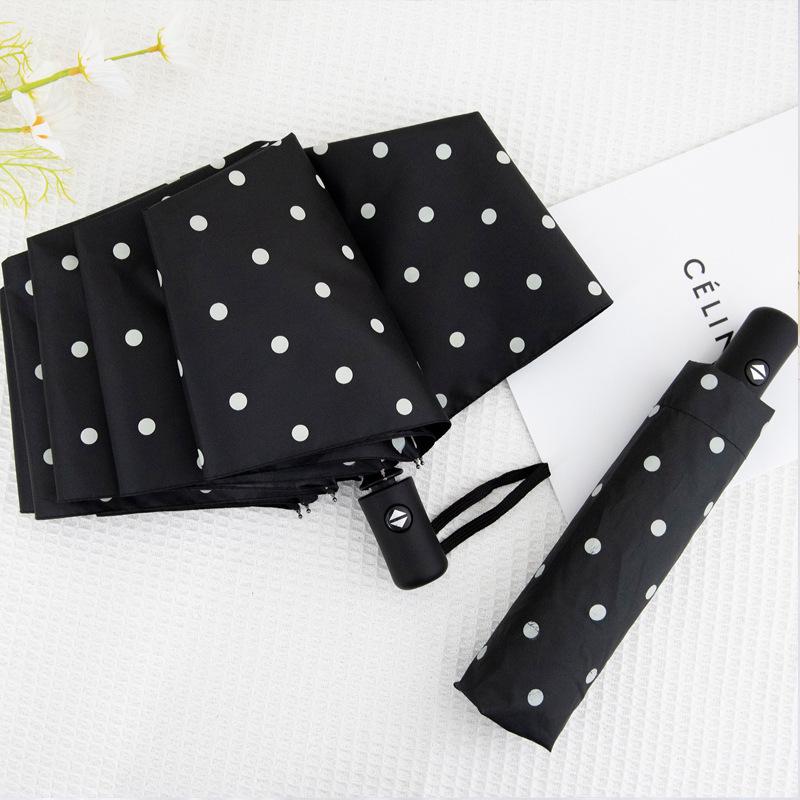 Compact UV-Protection Folding Umbrella for Sun and Rain