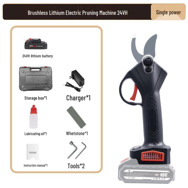 Cordless Rechargeable Lithium Pruning Shears | Electric Branch Trimmer | Portable Horticulture Scissors