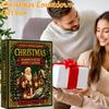24 Tage Weihnachten Diamantmalerei Adventskalender Acryl Flache Hängende Ornamente für Weihnachtsbaum Feiertagsheimdekoration