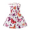 Kid Girl's Strap Suspender Solid Color Dress Skirt