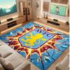 Aston Villa Voetbal Print Kristal Fluweel Tapijt, Comfortabel Waterabsorberend Antislip Binnen Vloerkleed