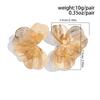 High-end Cut-out Earrings with Large Petals Earring Metal for Women Fashion Dinner Party Commuter Party
