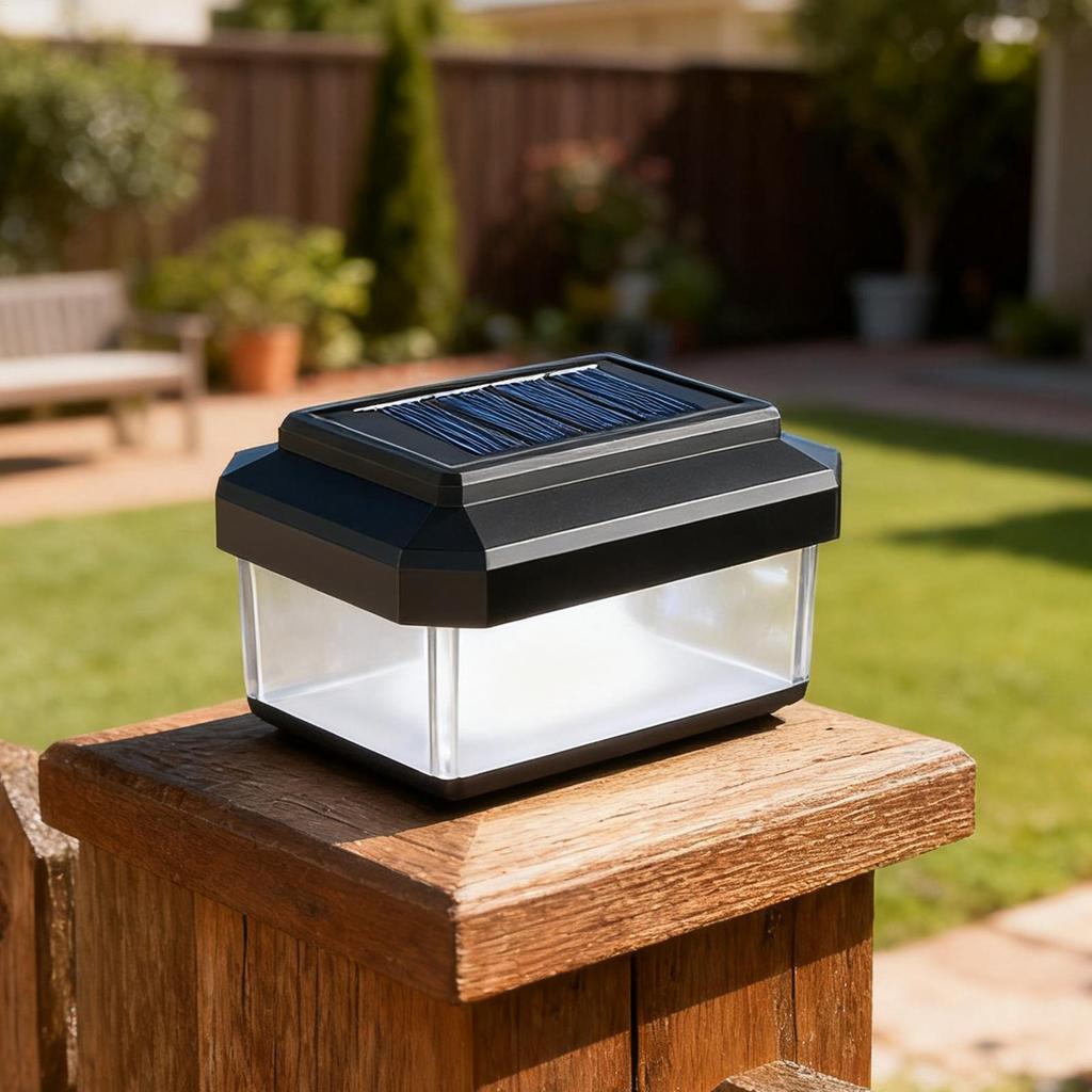 Fence Post Solar Lights Waterproof Modern Lamp Decoration Outdoor Post Lights For Outdoor Garden Patio Porch Yard Driveway