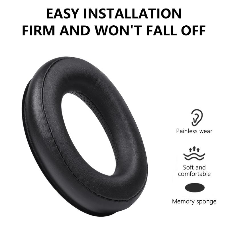 Earpads Ear Cushions From Memory Foam and Protein Leather For HD620S On Ear Headphones Noise Isolation