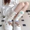 Colorful Bow Dopamine, A Slimming Girl, Long Combed Cotton Pile Socks, Versatile, Ballet Style, Sweet