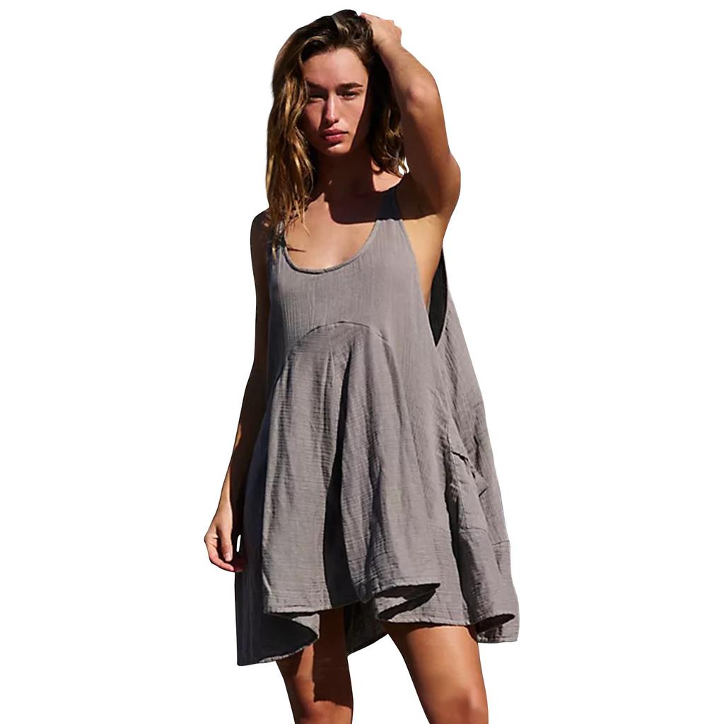 Γυναικείο καλοκαιρινό Casual Bohemian Φόρεμα Flowy Boho Floral Beach Φόρεμα