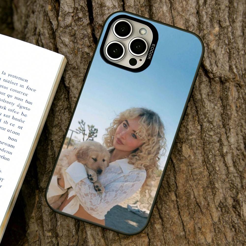 

Actor Sabrina Carpenter Phone Case For iPhone 17,16,15,14,13,12,11 Plus,Pro Max,XS,Colored Silver Plated Inside Cover iPhone16ProMax