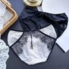 Ladies Spring Summer Bright Face Light Luxury Lace Edge Ice Silk Sexy Panties