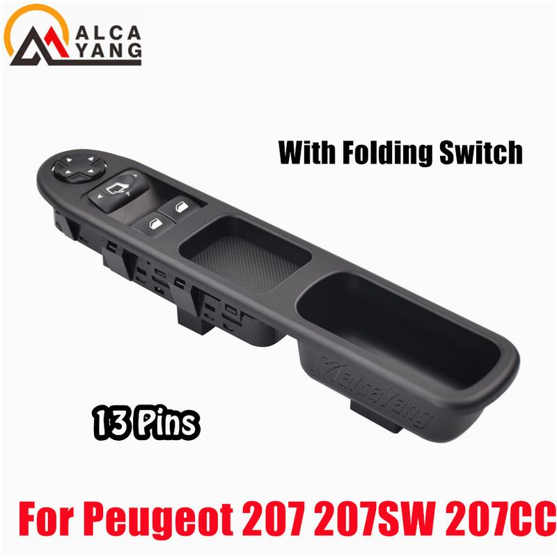 Driver Side Electric Power Master Window Switch LHD For Peugeot 207 207SW 207CC 9654859677 6554.QA 6554QA Car Auto accessorie
