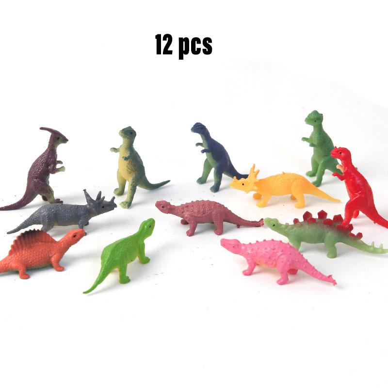 

Мини Динозавр 12 шт. Модель Игрушка для Снятия Стресса Детский Подарок Мультяшный Рождественский Подарок