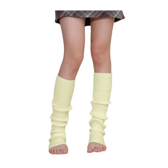 

1 пара зимних гетр, теплые ребристые трикотажные полоски, эластичные трикотажные носки до щиколотки с отверстием для пятки, аксессуары 80-х для вечеринок, спорта, йоги, танцев