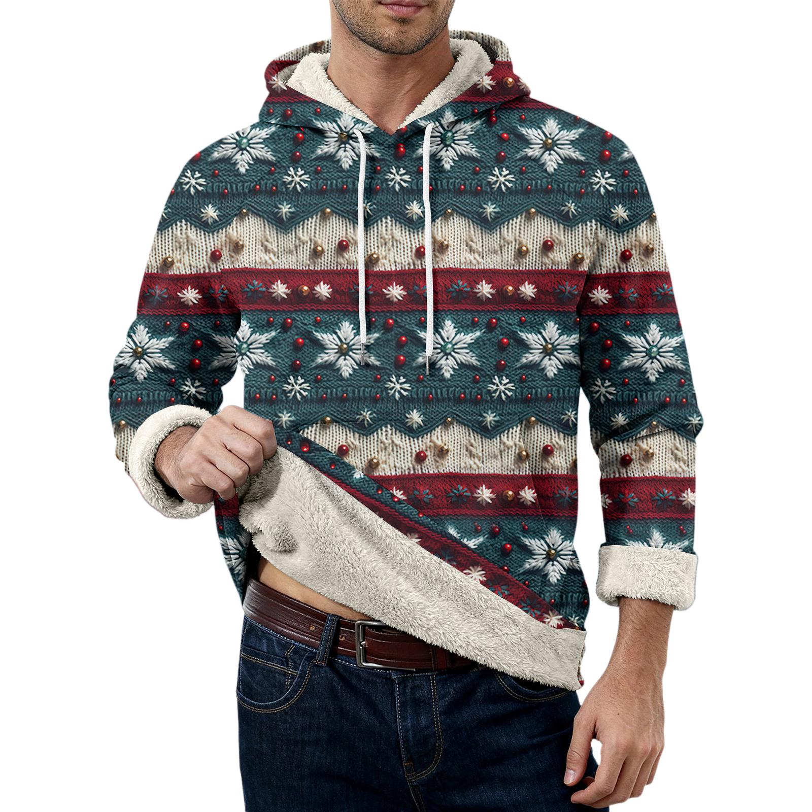 

Мужская повседневная флисовая толстовка с длинным рукавом и карманами S тёмно-синий