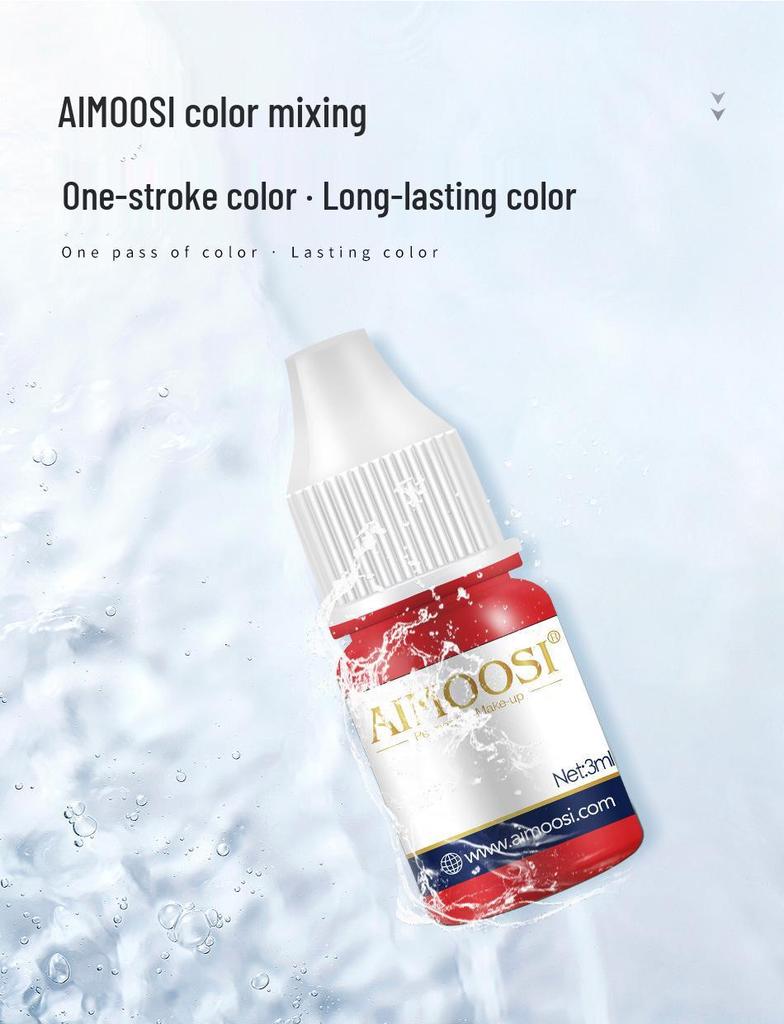 Semi-Permanent Makeup Pigment for Eyebrow Microblading and Lip Embroidery - Plant-Based Emulsion