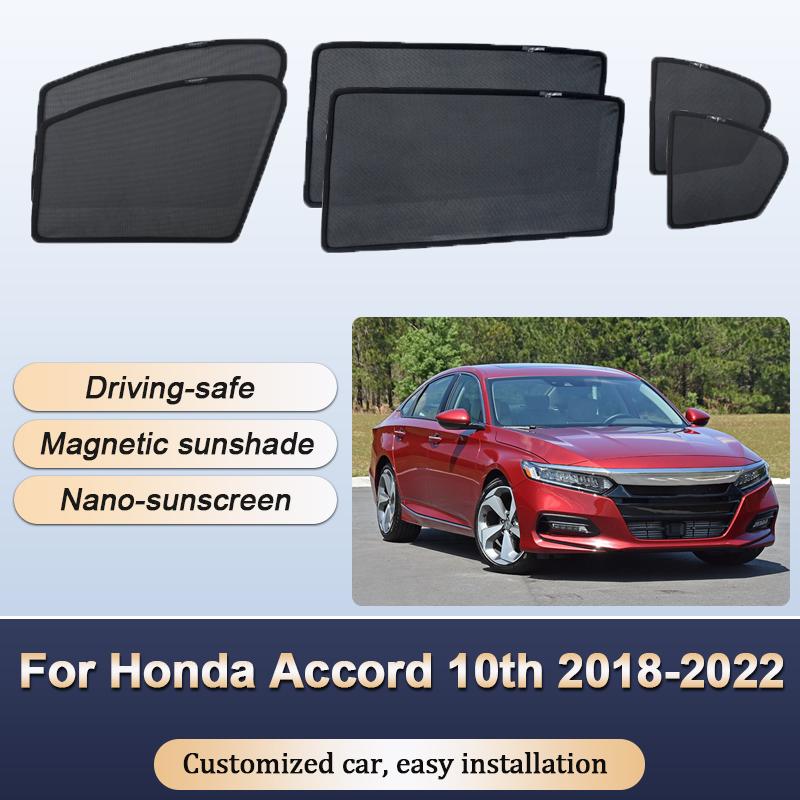 Sun Shades For Honda Accord 10th 2018-2022 Sunshades Windshield Heat Insulation Curtains Privacy Windows Visors Car Accessories